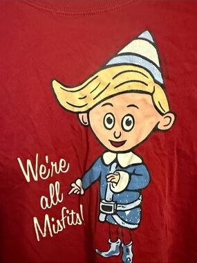 Life Is Good Red Graphic 'We're All Misfits' Shirt
